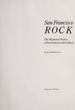 Cover of San Francisco Rock